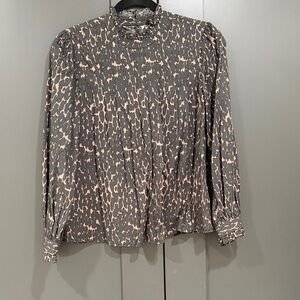 Rails Women's Blouse in Gray and Pink Print